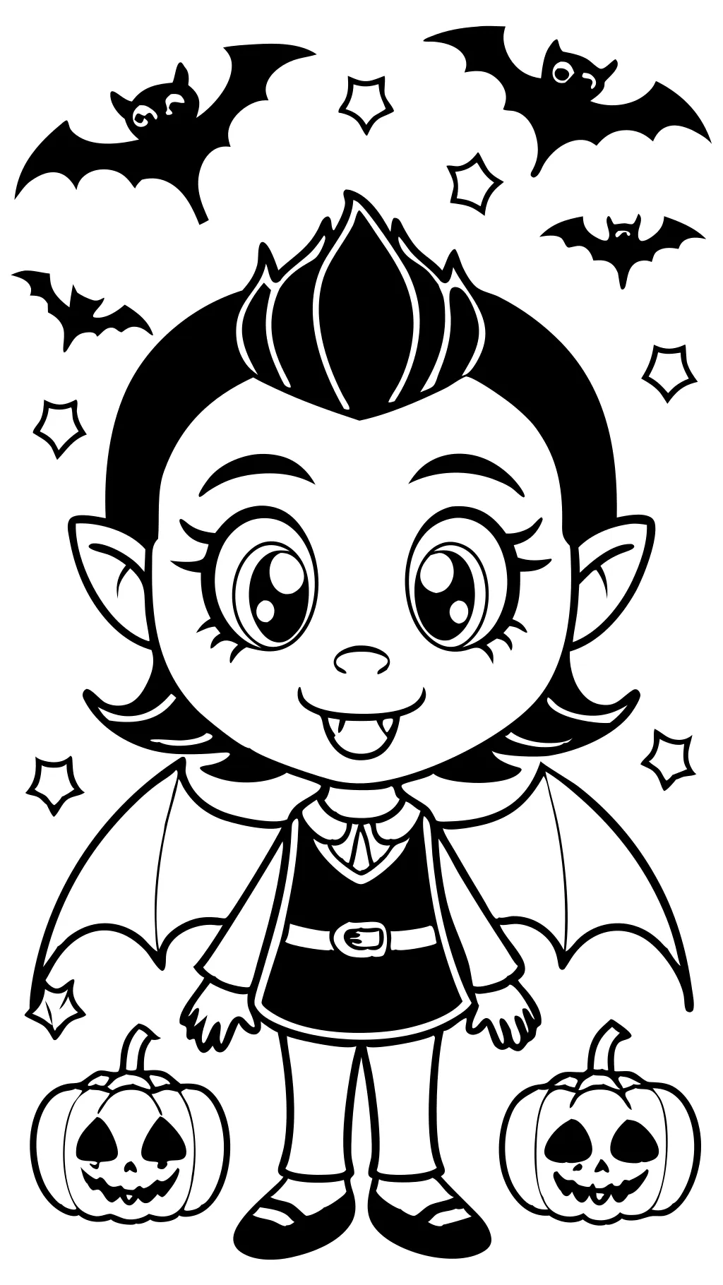 Página para colorear de Vampirina